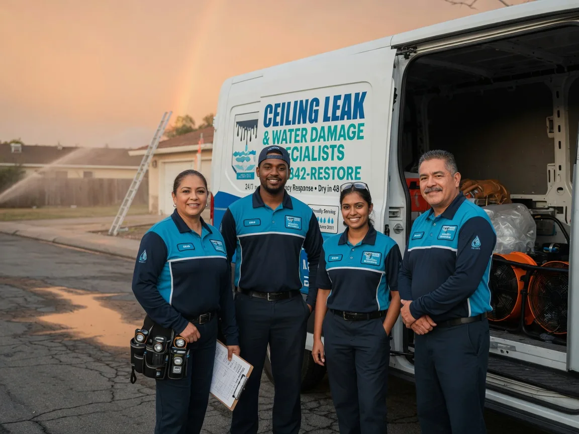 Ceiling Leak Cleanup company in Rhome, TX