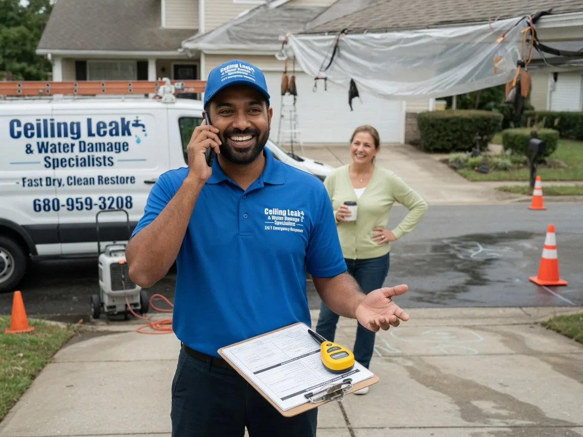 Ceiling Leak Cleanup Rhome, TX FAQs